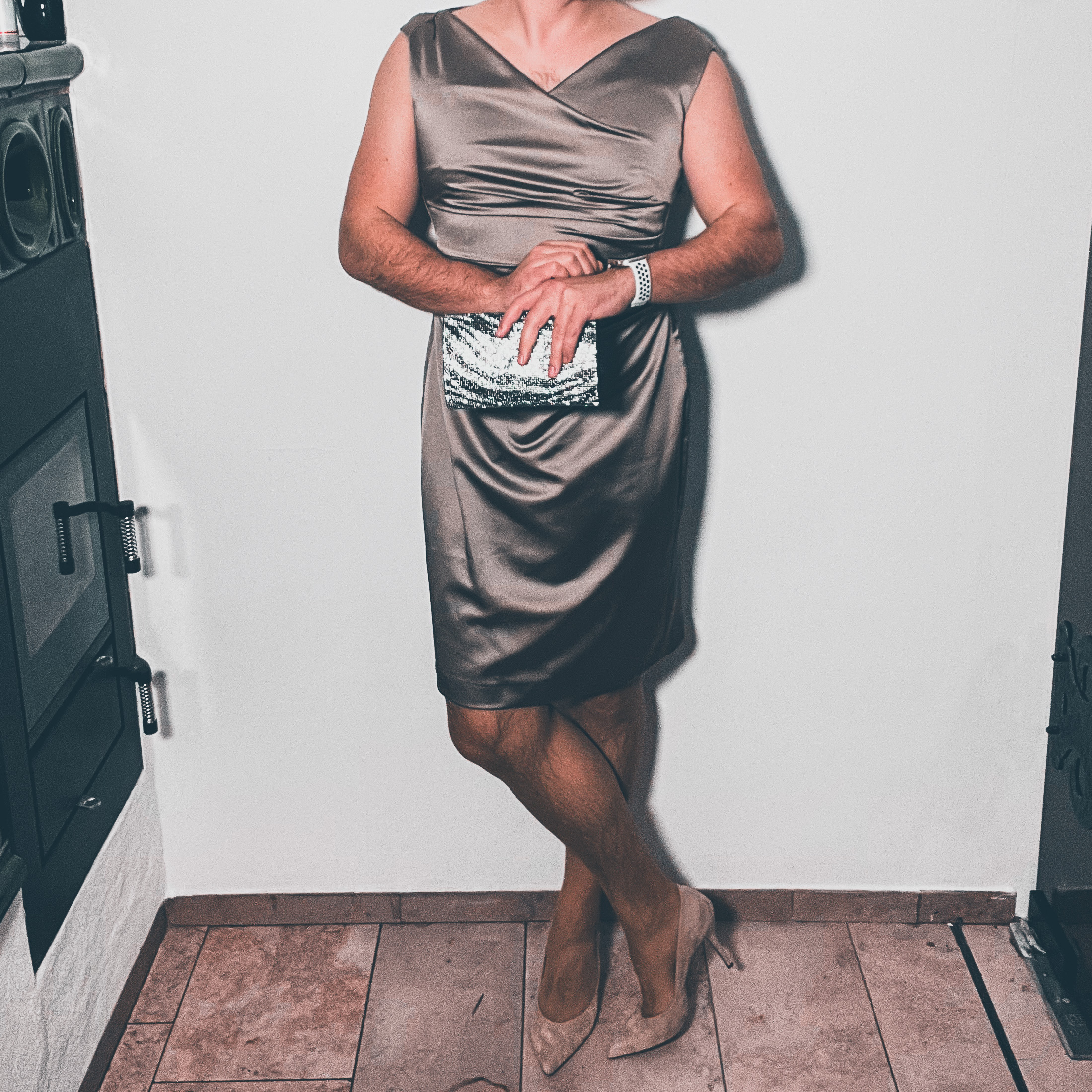 Steinfarben Cocktailkleid VERO Moda
