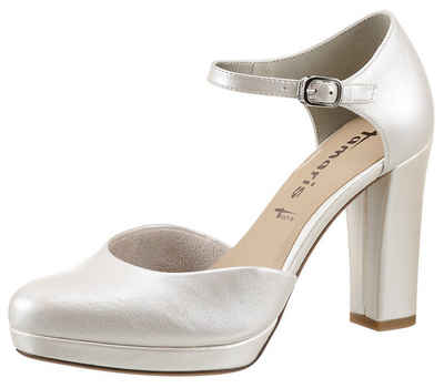  High-Heel-Pumps, Abendschuh, Brautschuh, Blockabsatz, in glänzender Optik buy