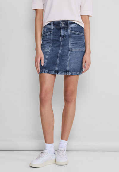  Jeansrock mit indigo Waschung
