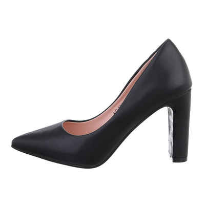  Damen Abendschuhe Elegant High-Heel-Pumps Blockabsatz High Heel Pumps in Schwarz buy