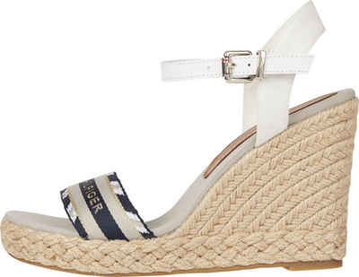  CORPORATE WEBBING HIGH WEDGE High-Heel-Sandalette mit Logoschriftzug