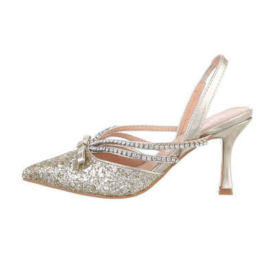  Damen Abendschuhe Party & Clubwear High-Heel-Pumps Pfennig-/Stilettoabsatz High Heel Pumps in Gold