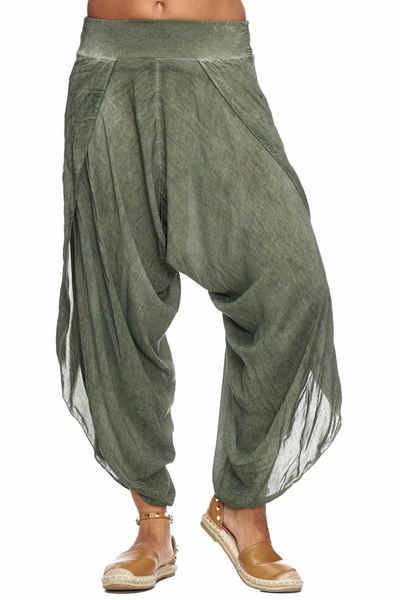  Hosenrock Damen Made in Italy Leicht Bequem Onesize (Gr.36-44) (100% Viskose, bund mit gummizug) Rock für Frühling Sommer Herbst