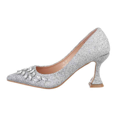  Damen Abendschuhe Party & Clubwear High-Heel-Pumps Pfennig-/Stilettoabsatz High Heel Pumps in Silber