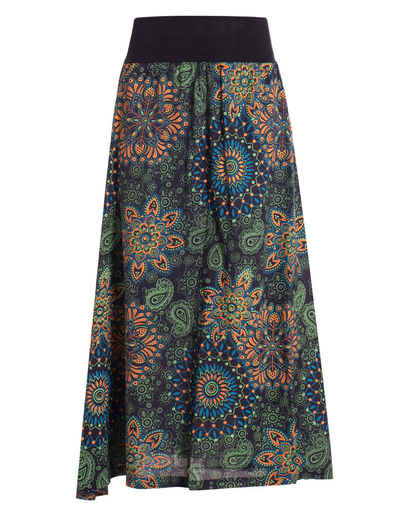  Maxirock Langer Damen Sommer-Rock Sommerröcke Bunt mit Mandalas bedruckt Retro, Festival, Boho Style buy