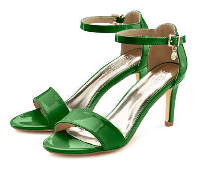  High-Heel-Sandalette im zeitlosen Design, Riemchensandalette VEGAN