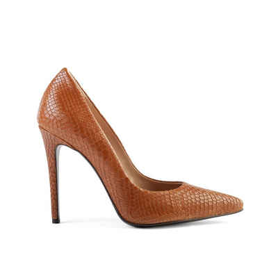  "Mila" High-Heel-Pumps aus Leder, made in EU