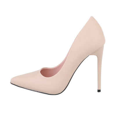  Damen Abendschuhe Elegant High-Heel-Pumps Pfennig-/Stilettoabsatz High Heel Pumps in Beige