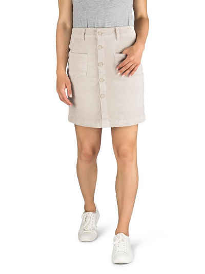  A-Linien-Rock Damen Mini Cord Rock DFAlina A-Linie Kurzrock mit Stretch