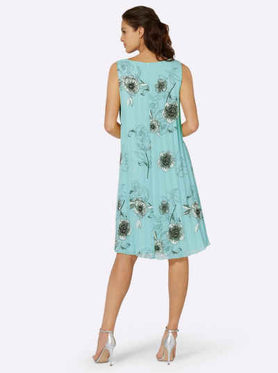  Etuikleid Plisseekleid