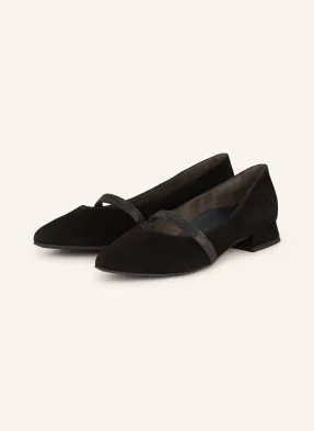 paul green Mary-Jane-Ballerinas mit Schmucksteinen