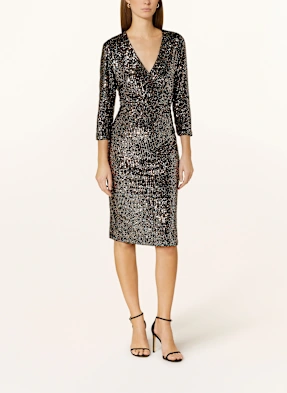 oui Kleid in Wickeloptik mit Pailletten buy