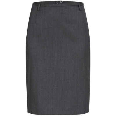  Bleistiftrock Greiff Corporate Stiftrock Damen Basic Regular-Fit Anthrazit 52