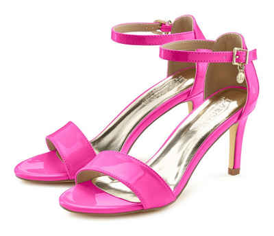  High-Heel-Sandalette im zeitlosen Design, Riemchensandalette VEGAN