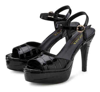  High-Heel-Sandalette Sandale, erotisch offener Schuh mit Peep-Toe und mit Plateau buy