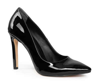  Lucia schwarz lack High-Heel-Pumps Bequeme Damen Abendschuhe