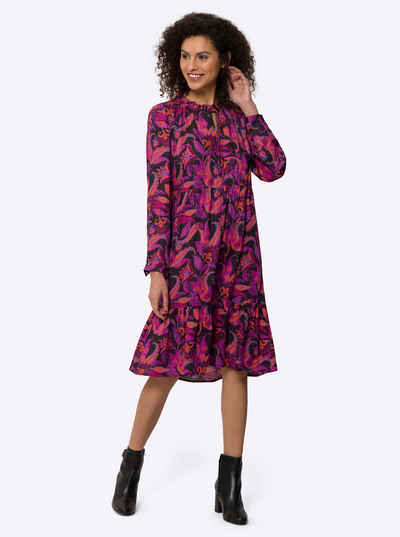  Etuikleid Druck-Kleid