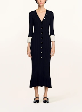SANDRO Strickkleid