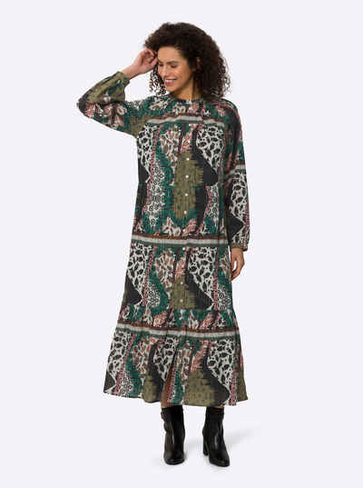  Etuikleid Druck-Kleid