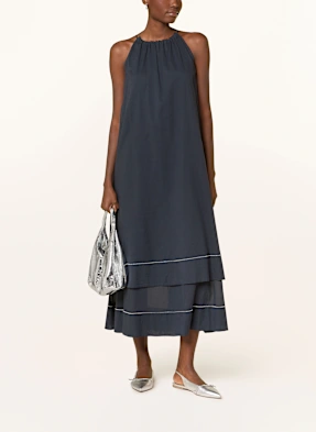 PESERICO Kleid mit Schmuckperlen