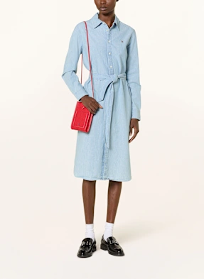 POLO RALPH LAUREN Hemdblusenkleid in Jeansoptik