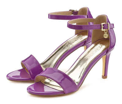  Sommerschuh High-Heel-Sandalette im zeitlosen Design, Riemchensandalette VEGAN