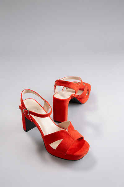  High-Heel-Sandalette, Sommerschuh, Abendsandale, Plateau - NEUE KOLLEKTION buy