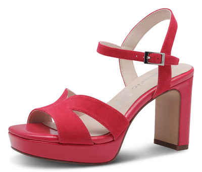  High-Heel-Sandalette, Sommerschuh, Abendschuh, Blockabsatz, mit ANTIshokk-Absatz