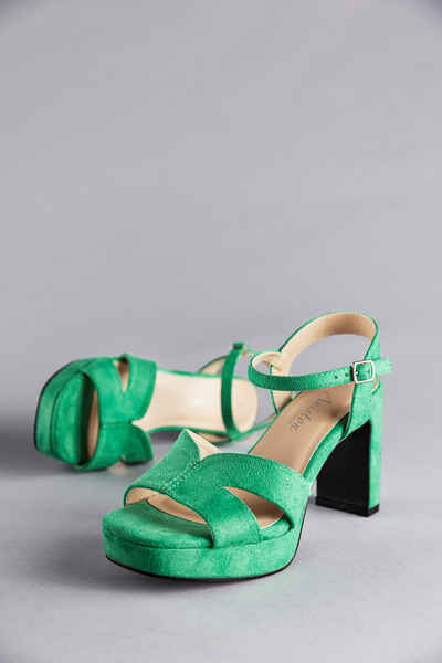  High-Heel-Sandalette Sommerschuh, Abendsandale, Plateau - NEUE KOLLEKTION