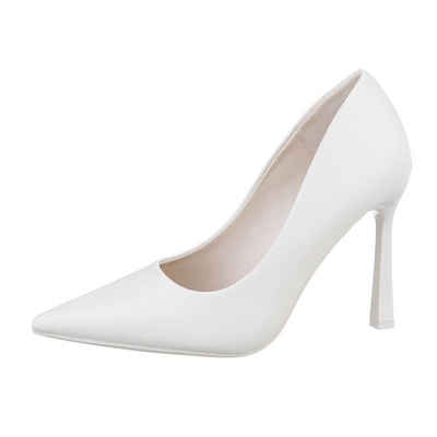  Damen Abendschuhe Elegant High-Heel-Pumps (85275846) Pfennig-/Stilettoabsatz High Heel Pumps in Weiß buy