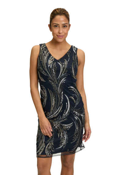  Etuikleid  Damen Etuikleid mit Stickerei Glitzer buy