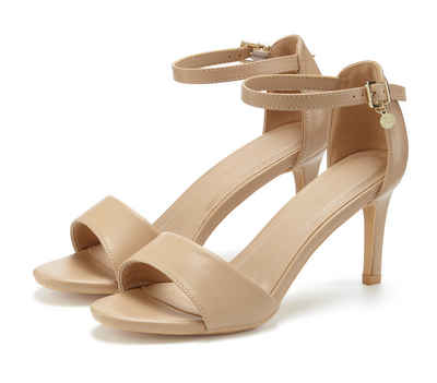  Sommerschuh High-Heel-Sandalette Sandale, Sandalette, Riemchensandalette VEGAN