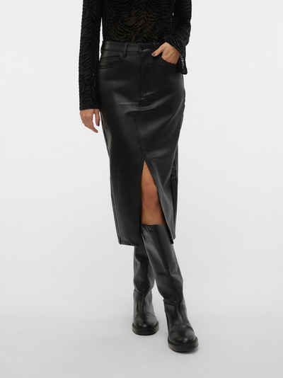  Lederimitatrock VMVERI HR CALF PL SKIRT NOOS