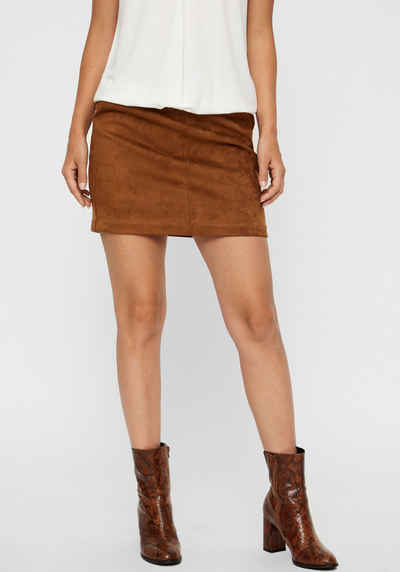  Lederimitatrock VMDONNADINA FAUXSUEDE SHORT SKIRT