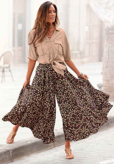  Hosenrock aus glatter Ware, Culotte, extraweites Bein