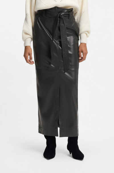  Bleistiftrock Vacaro Premium Damenmode in Lederoptik, mit Gürtel buy