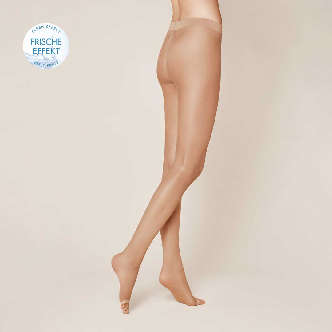 KUNERT Damen FRESH UP 10 TOELESS - Zehenfreie Strumpfhose mit Frische-Kick