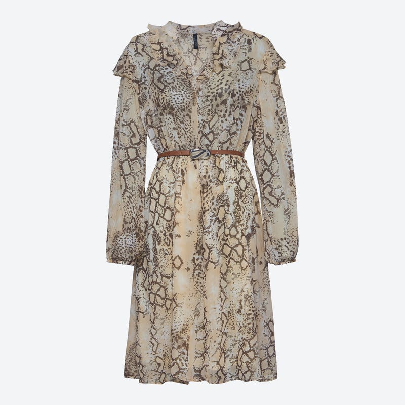 Damen-Kleid mit Gürtel