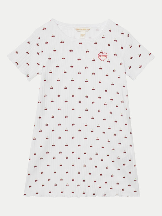 Guess Kleid für den Alltag K5GK02 KCSQ4 Weiß Regular Fit