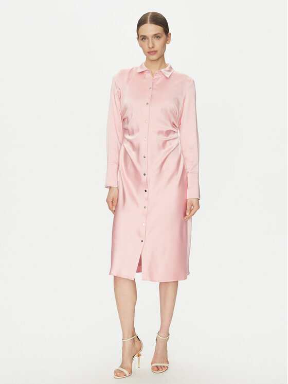 DKNY Hemdkleid DD4KTE31 Rosa Regular Fit