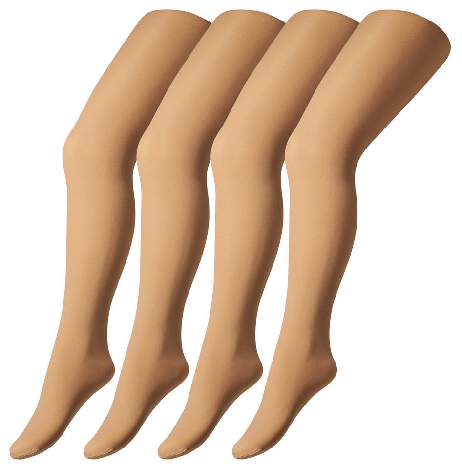 Camano Feinstrumpfhose fine everyday 40 DEN (4er Pack) mit flachen Nähten