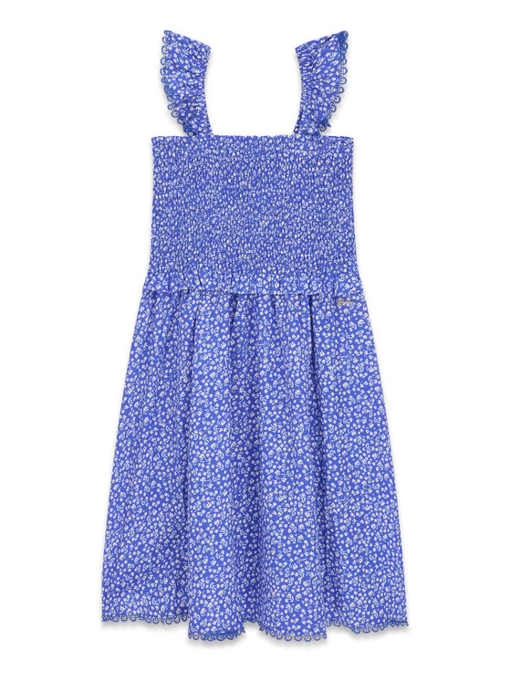 Guess Sommerkleid J6GK09 WG5S2 Blau Regular Fit