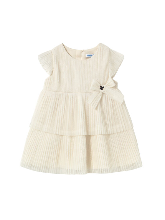 Mayoral Elegantes Kleid 1908 Creme Regular Fit