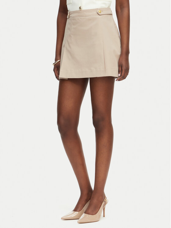 Tommy Hilfiger Minirock WW0WW49649 Beige Regular Fit