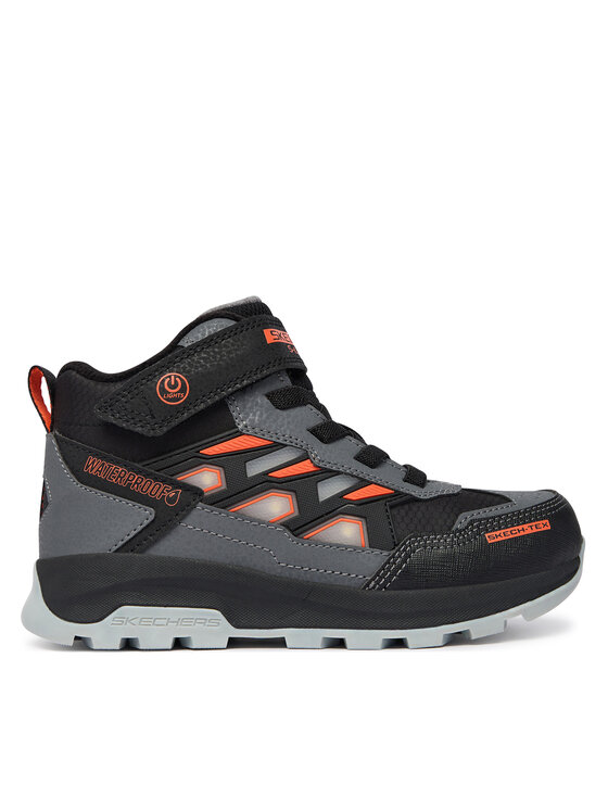 Skechers Schnürschuhe S-Lights Waterproof: Storm Blazer - Glow Trail 406381L/BKCC Grau