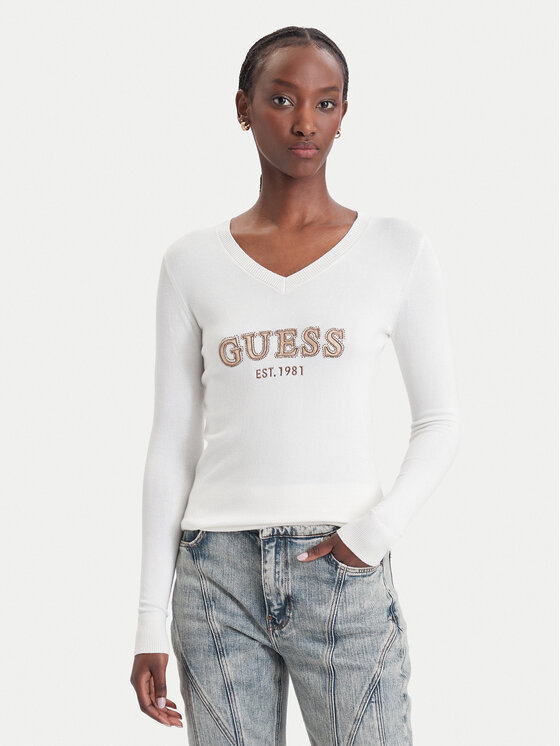 Guess Pullover W6BR55 Z1456 Creme Regular Fit