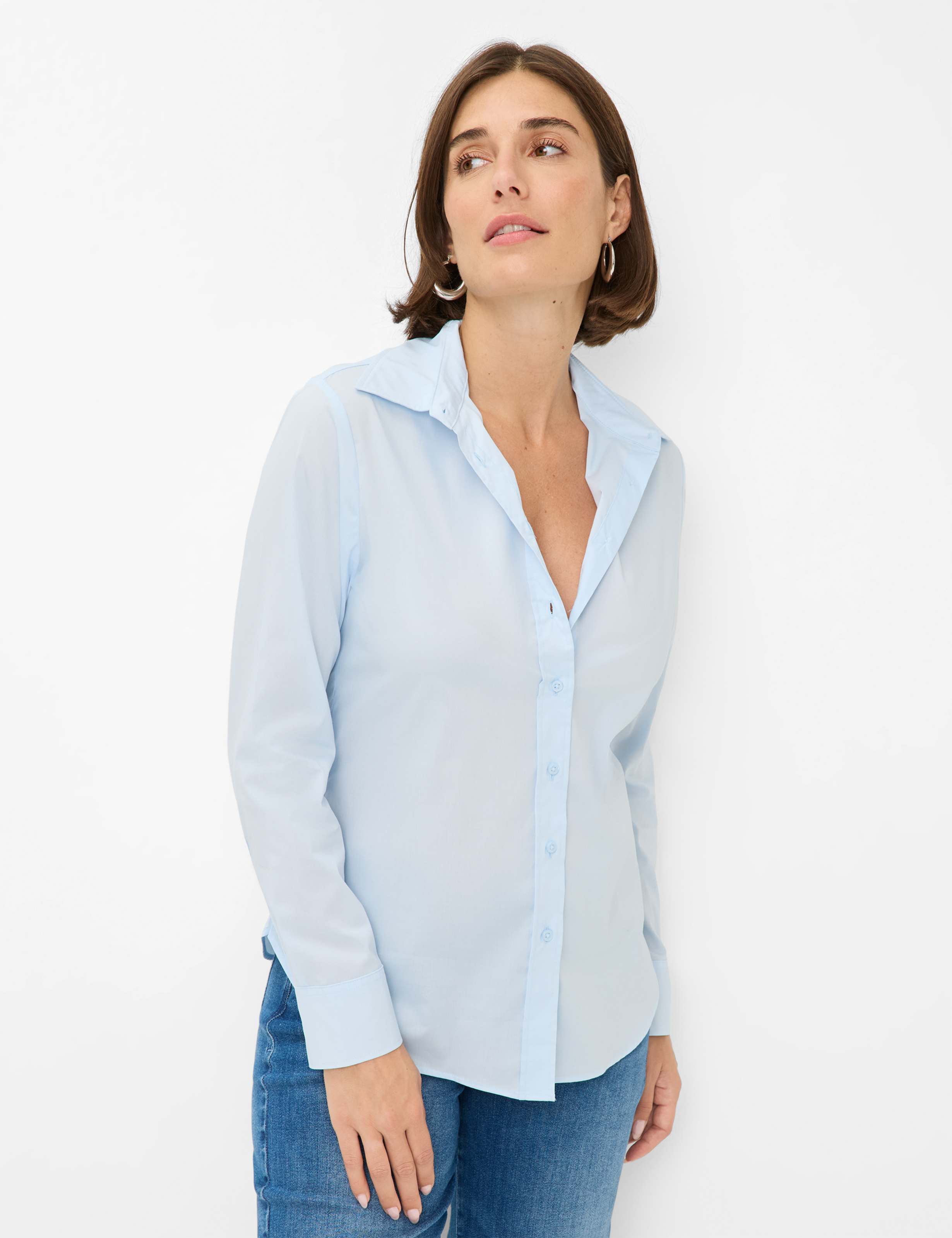 Brax Damen Bluse Style VICTORIA bleu, hellblau,