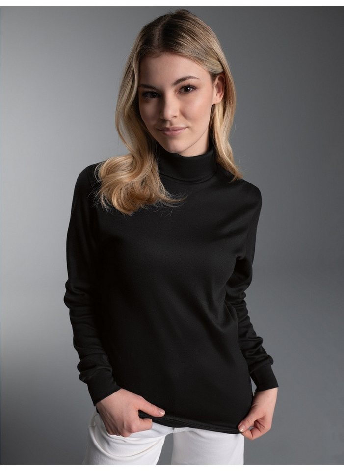 Trigema Rollkragenshirt TRIGEMA Langarm Ski- und Sport-Rollkragenpullover (1-tlg)