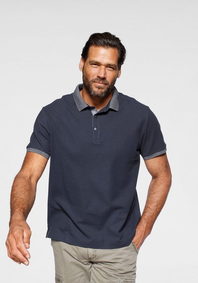 Arizona Poloshirt Kurzarm, mit Rippbündchen, Polokragen, aus Piqué-Stoff