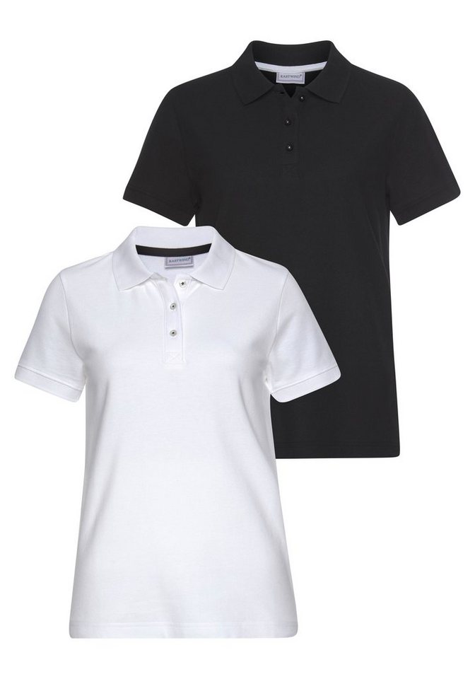 Eastwind Poloshirt (Packung, 2-tlg., 2er-Pack) figurumspielende Passform, Polokragen, Basic-Stil